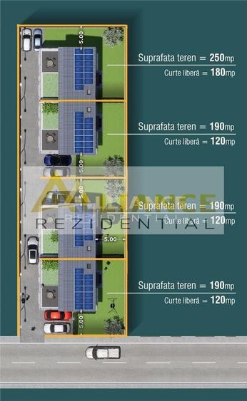 Duplex cu 5 camere decomandat cu Canalizare în Central