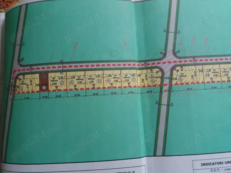 Frumusani PADURE - LAC 400 MPTeren INTRAVILAN- LOT CASA rate 10 min metrou ,deschidere 22M - 5