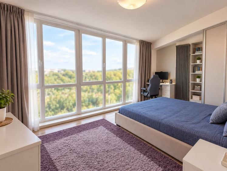 Apartament cu 3 camere decomandat, mobilat în Borhanci