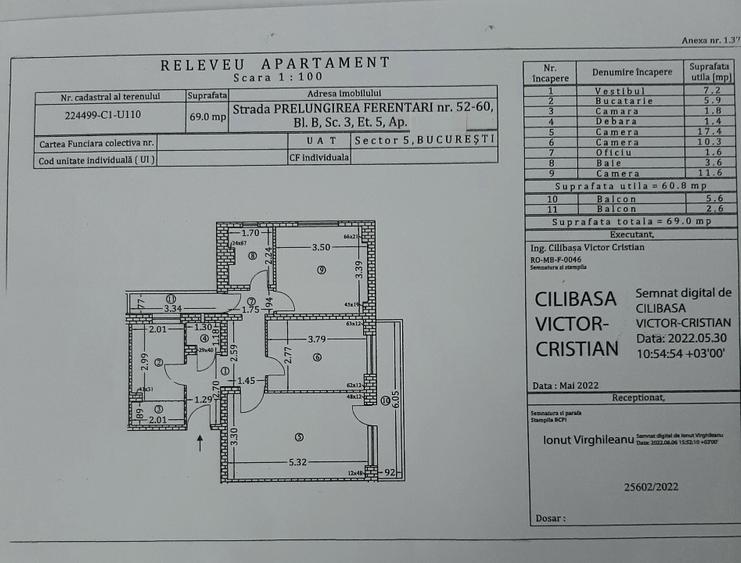 Proprietar vand Apartam.3camere decomandate Conf.1 Sect.5,Bucuresti 81950EUR - 1
