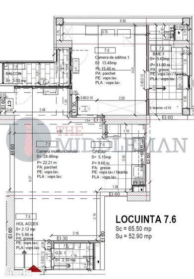 Apartament cu 2 camere în Obor