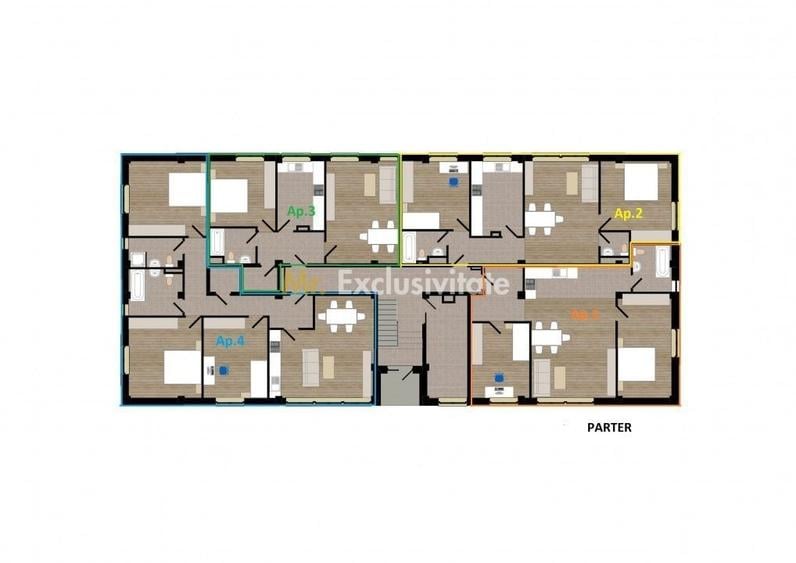 Apartament cu 2 camere în Central