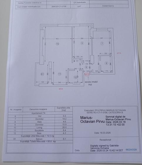 Apartament cu 3 camere decomandat în Energia