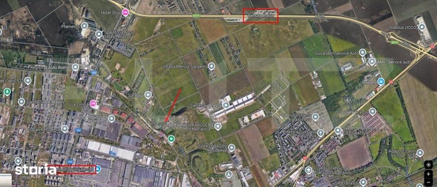 Teren de 3300 mp, în Sânpetru
