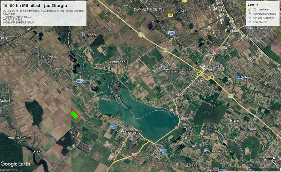 Teren agricol intravilan de 150000 mp, în Nord-Vest