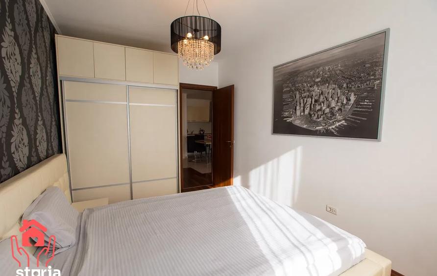 Apartament cu 2 camere semidecomandat, mobilat în Băneasa
