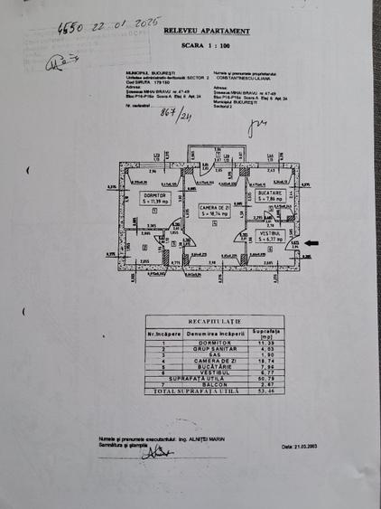 Apartament cu 2 camere semidecomandat, mobilat în Obor