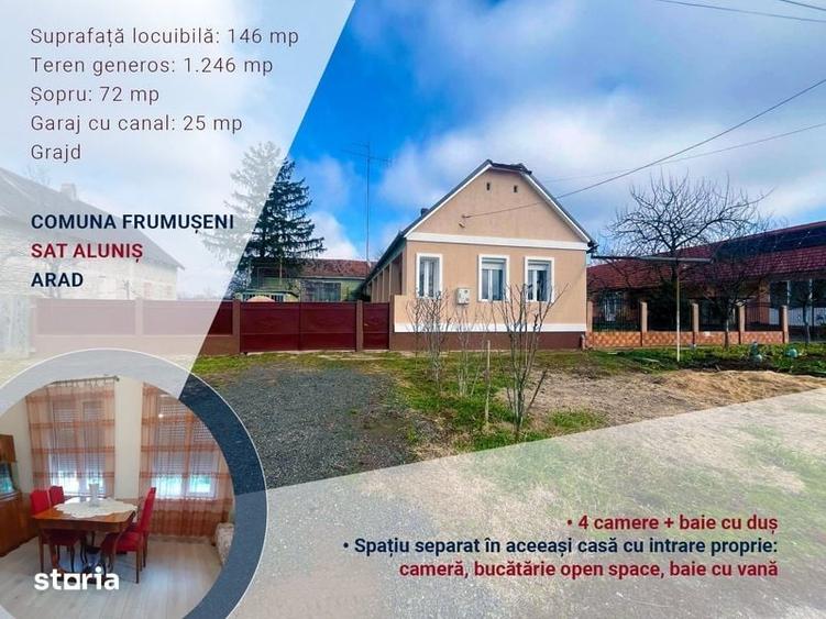 Casă cu 4 camere cu Teren 148 Mp în Frumușeni