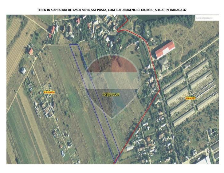 Teren agricol extravilan de 28800 mp, în Poșta