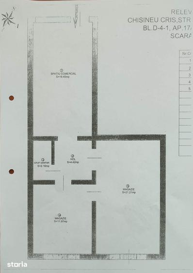 Spațiu comercial, de 68 mp, în Central