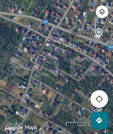 Teren intravilan, 15 ari, utilitati, zona Valea Sigmirului - 3