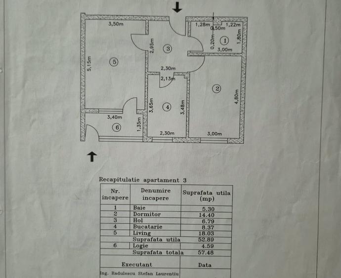 Apartament cu 2 camere decomandat în Berceni