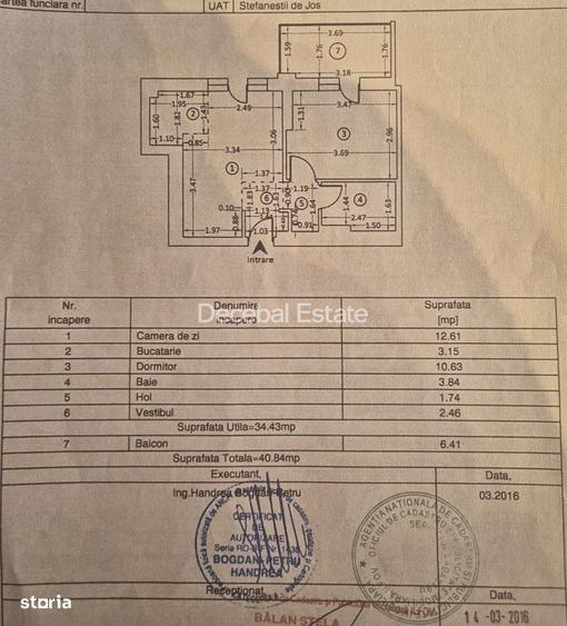 Apartament cu 2 camere semidecomandat în Glina