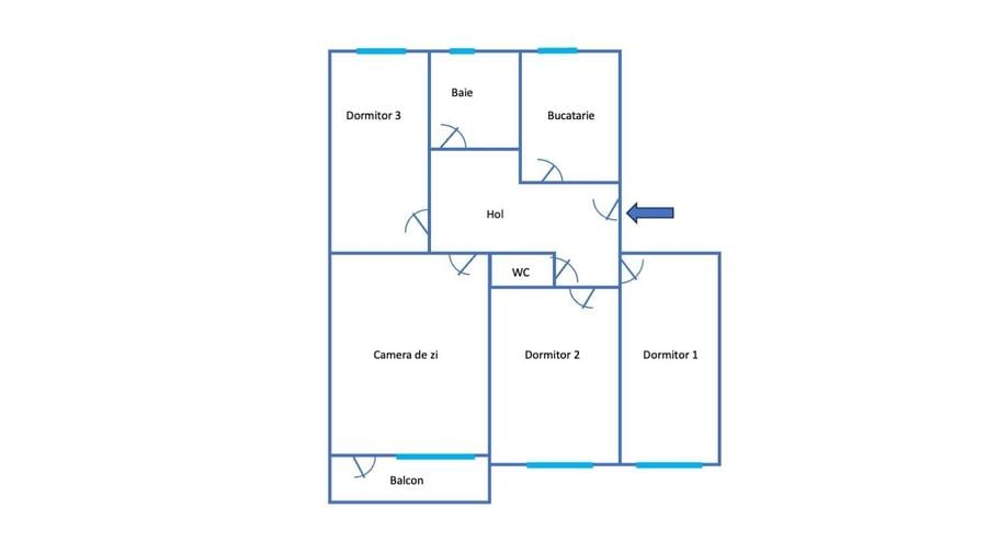 Apartament cu 4 camere în Gheorgheni