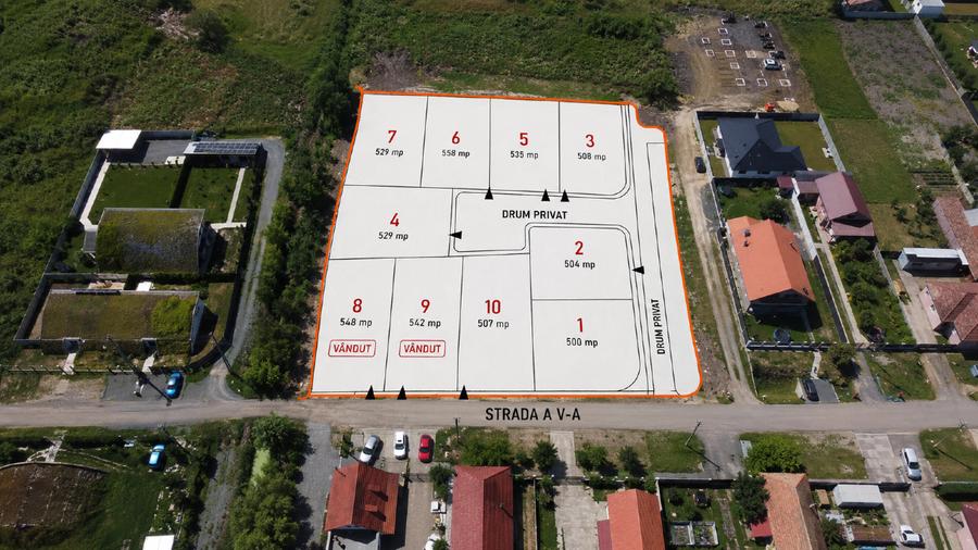 Teren Construcții intravilan de 504 mp, în Săcălaz