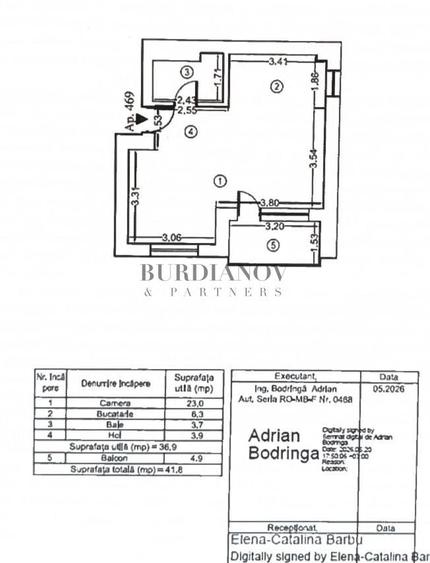 Garsonieră semidecomandată în Baicului