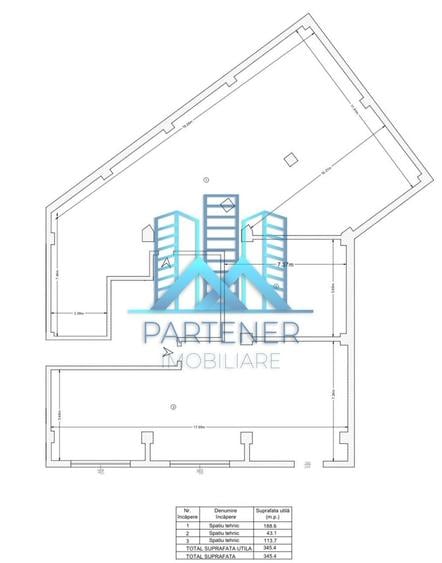 Spațiu comercial, de 345 mp, în Păcurari