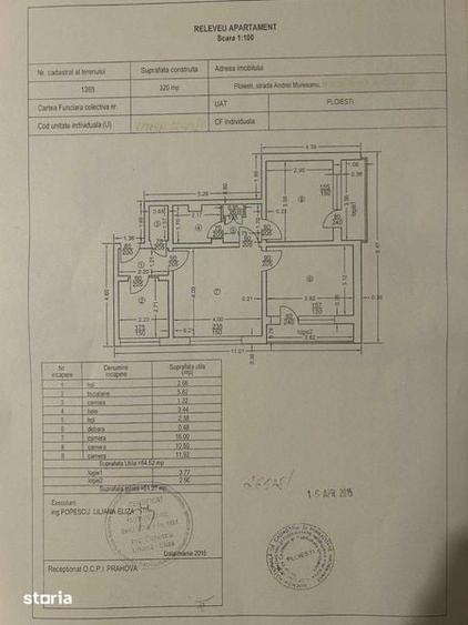 Apartament cu 3 camere semidecomandat în Cina