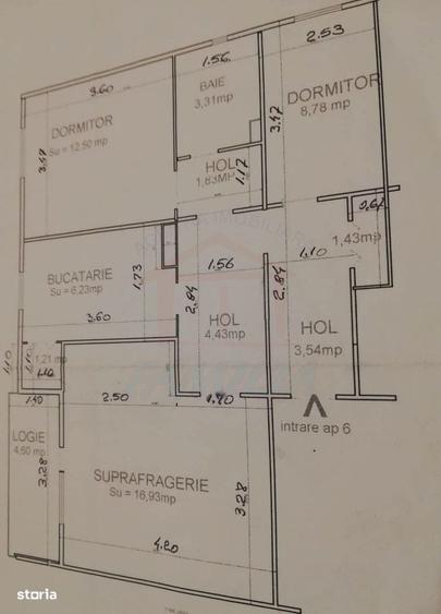 Apartament cu 3 camere decomandat în Sud