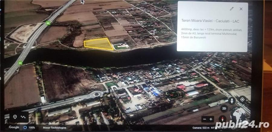 Teren de 4400 mp, în Moara Vlăsiei