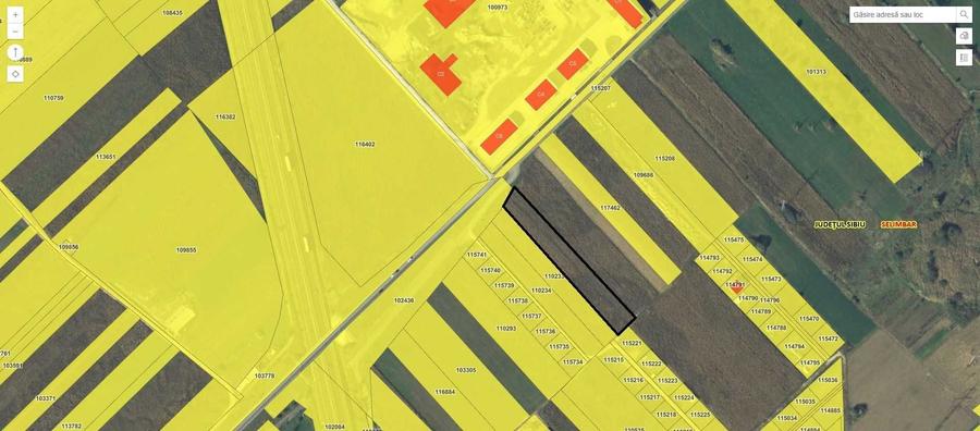 Vand teren extravilan 3.240 mp la strada * intre Selimbar si Bungard - 3