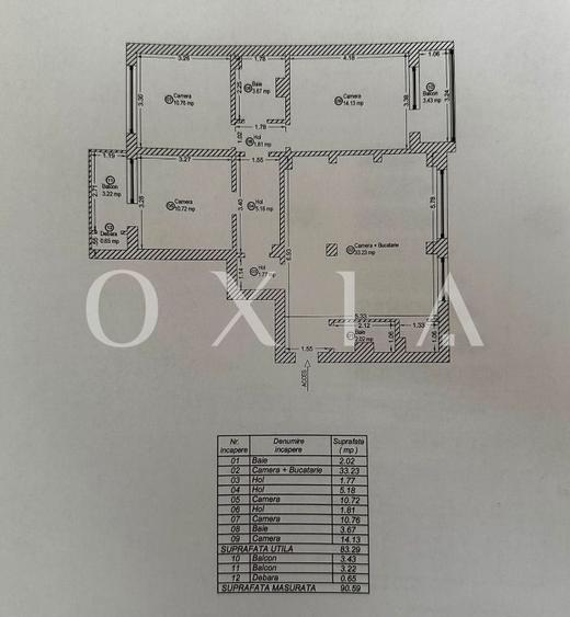 Apartament cu 4 camere decomandat, mobilat în Circumvalațiunii