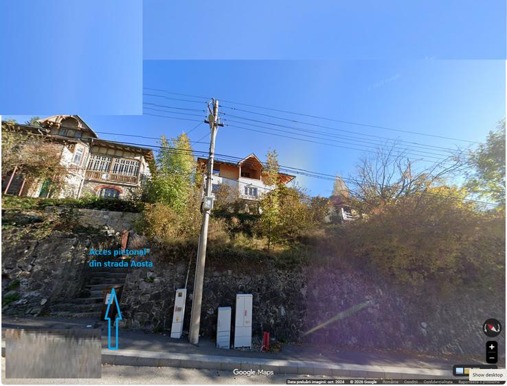 Casă individuală cu 8 camere cu Teren 700 Mp în Castelul Peleș