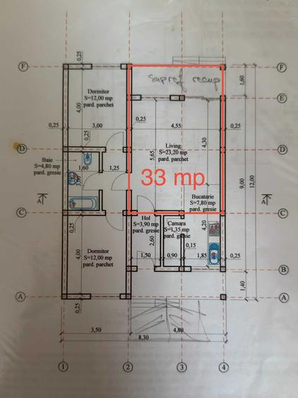 Casă cu 3 camere cu Teren 4858 Mp în Silistraru