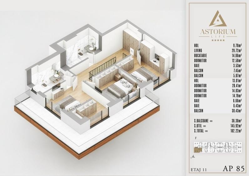 Apartament cu 5 camere decomandat în Theodor Pallady