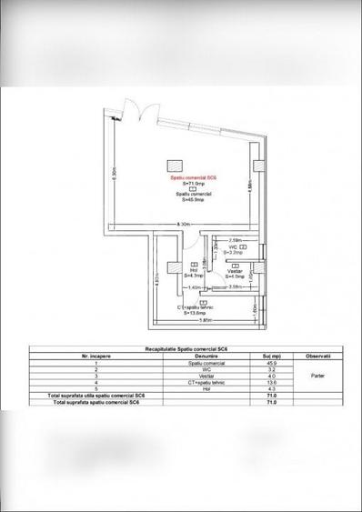 Spațiu comercial, de 71 mp, în Dâmbul Rotund