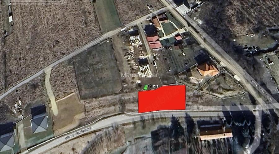 Teren intravilan cu autorizatie de constructie casa, zona Sungarden, Baciu