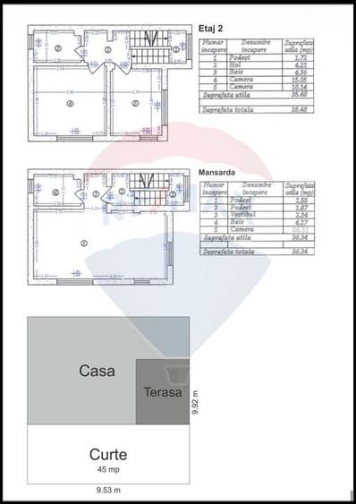 Casă individuală cu 6 camere cu Teren 100 Mp în Banu Manta