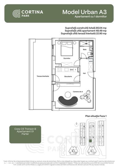 Apartament 2 camere Tip Urban A3 - 12
