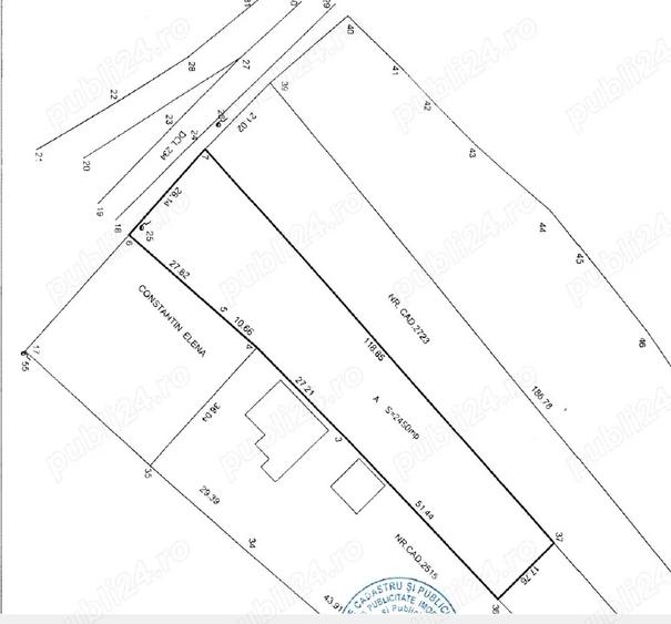 Teren Construcții intravilan de 2450 mp, în Cornești