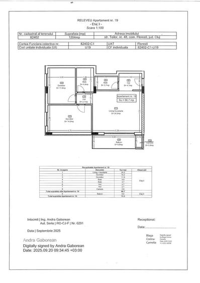 Apartament cu 5 camere semidecomandat în Central