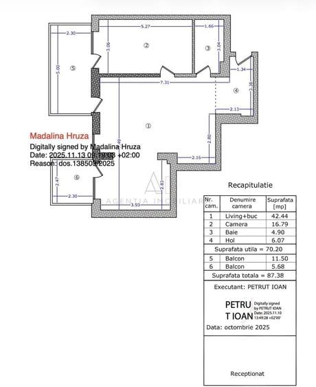 Apartament cu 2 camere semidecomandat în Sisești