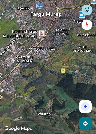 Teren de 2400 mp, în Budiului