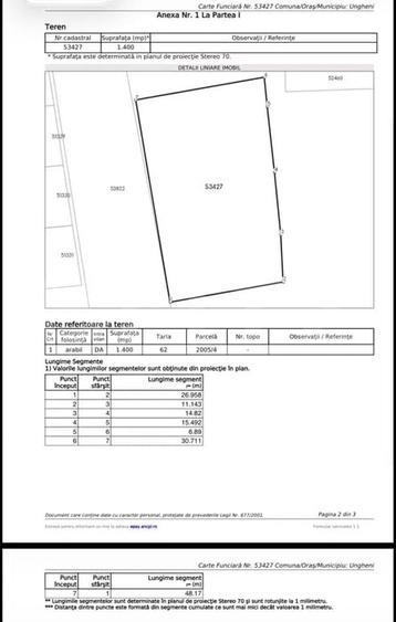 Teren Construcții intravilan de 1400 mp, în Cerghid
