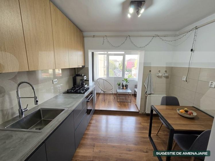 Apartament decomandat cu 2 camere, 52.82 mp - Sf. Gheorghe - 2
