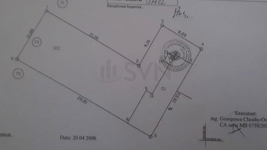 Teren Construcții intravilan de 411 mp, în Bucureștii Noi