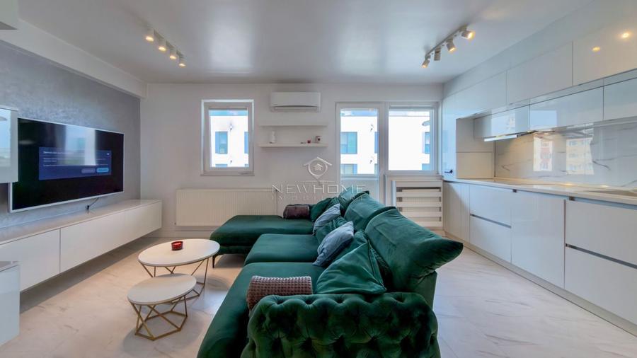 Apartament cu 2 camere semidecomandat, mobilat în Între Lacuri