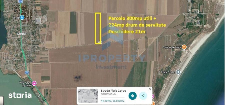 Teren de 524 mp, în Corbu