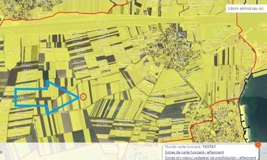 Teren de 1000 mp, în Agigea
