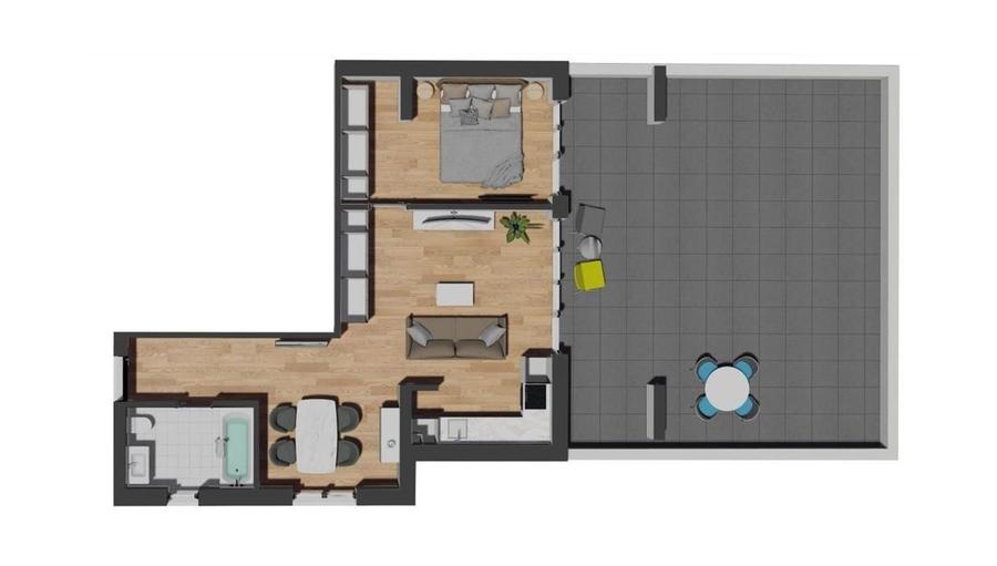 Apartament cu 2 camere semidecomandat în Mănăștur — fotografia 2
