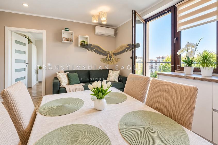 Apartament cu 3 camere semidecomandat, mobilat în Mărăști