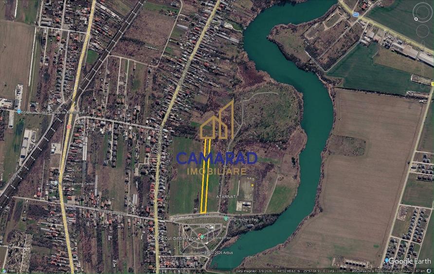 Teren Construcții extravilan de 4694 mp, în Buftea