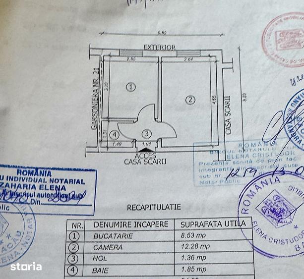 Garsonieră decomandată în Ștefan cel Mare
