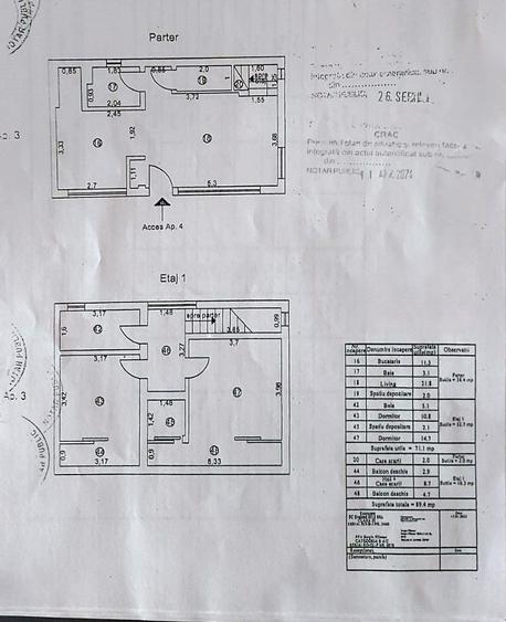 Duplex cu 3 camere cu Canalizare în Central