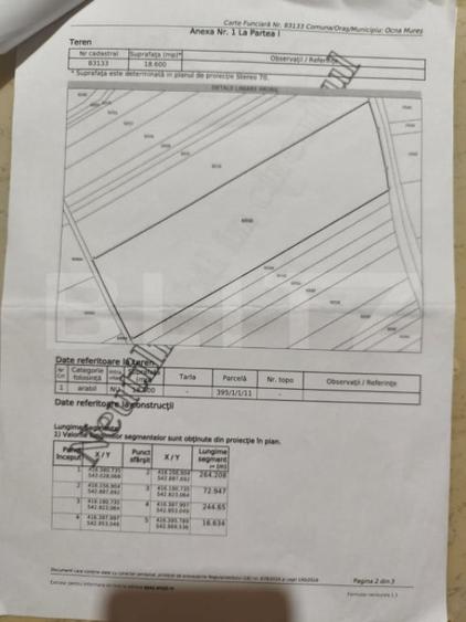 Teren extravilan de vanzare in Ocna Mures - 1