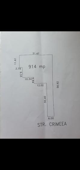 Teren Construcții intravilan de 914 mp, în Valu lui Traian